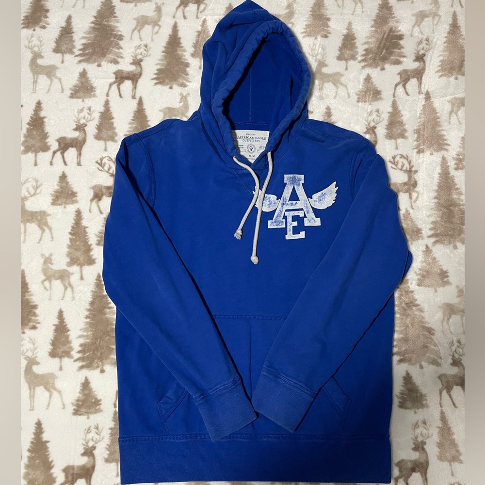 AMERICAN EAGLE Men’s Blue Long-sleeve Hoodie (Size - M)